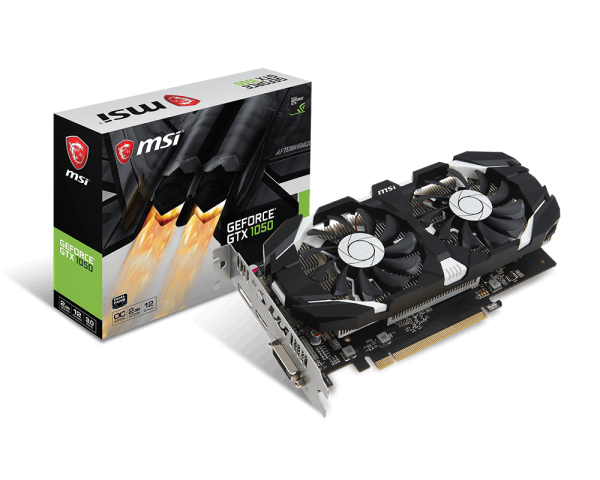 VGA MSI NVIDIA&#174; GeForce&#174; GTX 1050 2GB GDDR5 (GeForce GTX 1050 2GT OC (2 fan )) _1118KT